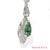 Early 21st Century 18k (750) White Gold Zambian Emerald and Natural Diamond Earrings - Set of 2 For Sale - Image 5 of 11