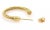 Late 20th Century Charriol Twisted Wire Design 18k Yellow Gold Hoop Earrings, 2 Pieces For Sale - Image 5 of 6