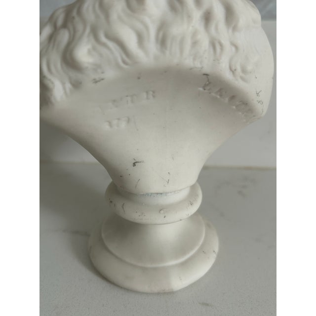 Mid 19th Century Parian Porcelain Bust of Dante's Beatrice For Sale - Image 9 of 9