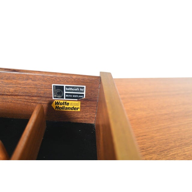Mid 20th Century Large Beithcraft X-Base Credenza in Teak For Sale - Image 9 of 10