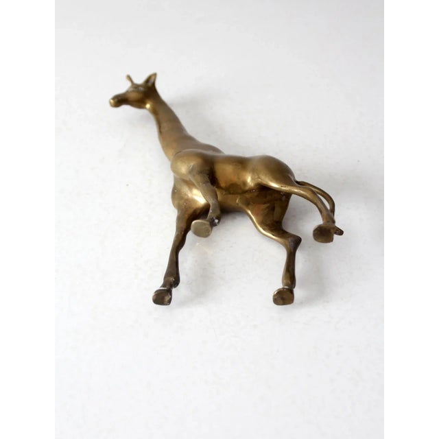 Brass Mid Century Brass Giraffe For Sale - Image 8 of 13