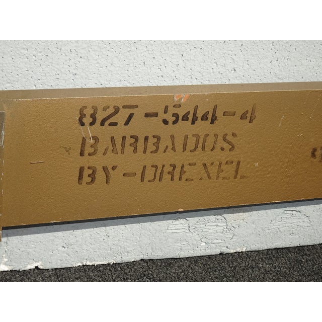 Vintage Drexel Hollywood Regency Gold Queen Headboard by Drexel For Sale - Image 12 of 14