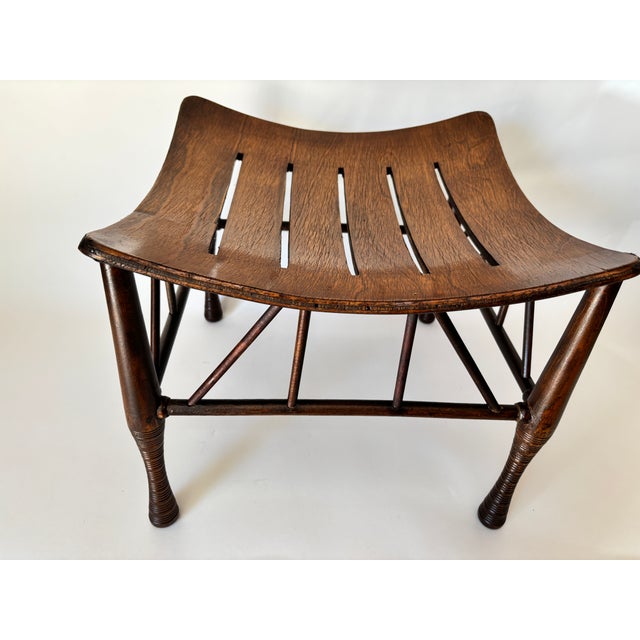 Antique Egyptian Revival "Thebes" Stool Liberty & Co. attributed( no hallmark), England An iconic Egyptian Revival...