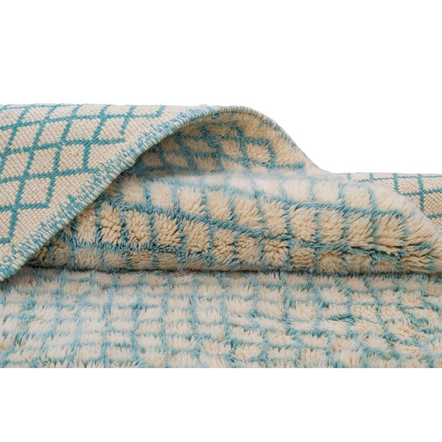 Textured Hand-Knotted Wool Rug by Azele Studio For Sale - Image 9 of 10