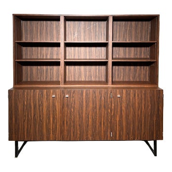 Rosewood Wall Unit by Pierre Guariche for Meurop For Sale