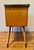 Wood 1950s German “Googie” Style Console Table W/Cabinet Space Age Swank Glass Top For Sale - Image 7 of 12