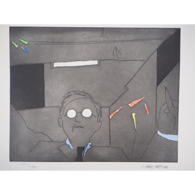 Joan GARDY-ARTIGAS (1938) The Blind Painter Original color etching Signed in pencil Limited edition of 75 (this is number...