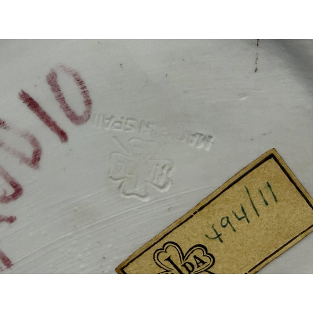 Porcelain Table Lamp with Heron Motifs, 1965 For Sale - Image 9 of 10