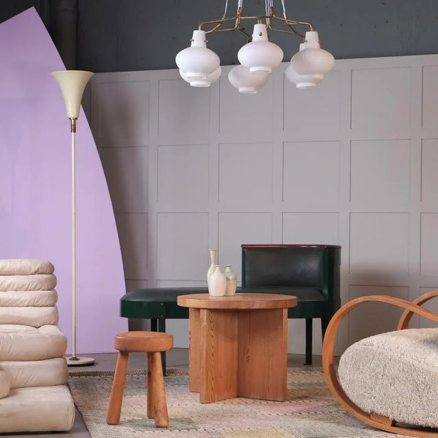 Rare model. Produced by Sønnico AS, Norway, 1950s. New wiring. Good condition. This piece is attributed to the mentioned...