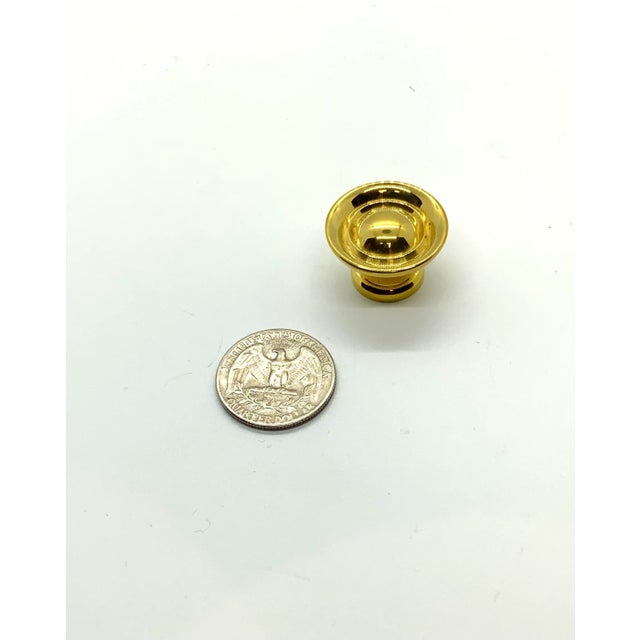 Baker Small Brass Knob. Made of Metal.