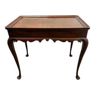 Virginia Galleries Henkel Harris Mahogany Tea Side Table With Pull Outs For Sale