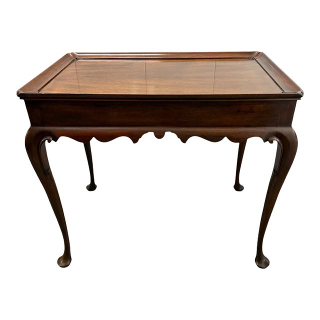 Virginia Galleries Henkel Harris Mahogany Tea Side Table With Pull Outs For Sale