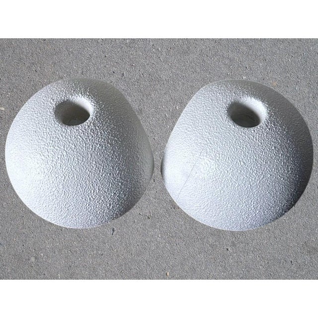 Bertoncello Pair of Mid 20th Century White Glazed Ceramic Candlesticks Design by Roberto Rigon For Sale - Image 9 of 18