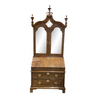Late 20th Century Baker Furniture Charleston Reproduction Secretary Desk For Sale