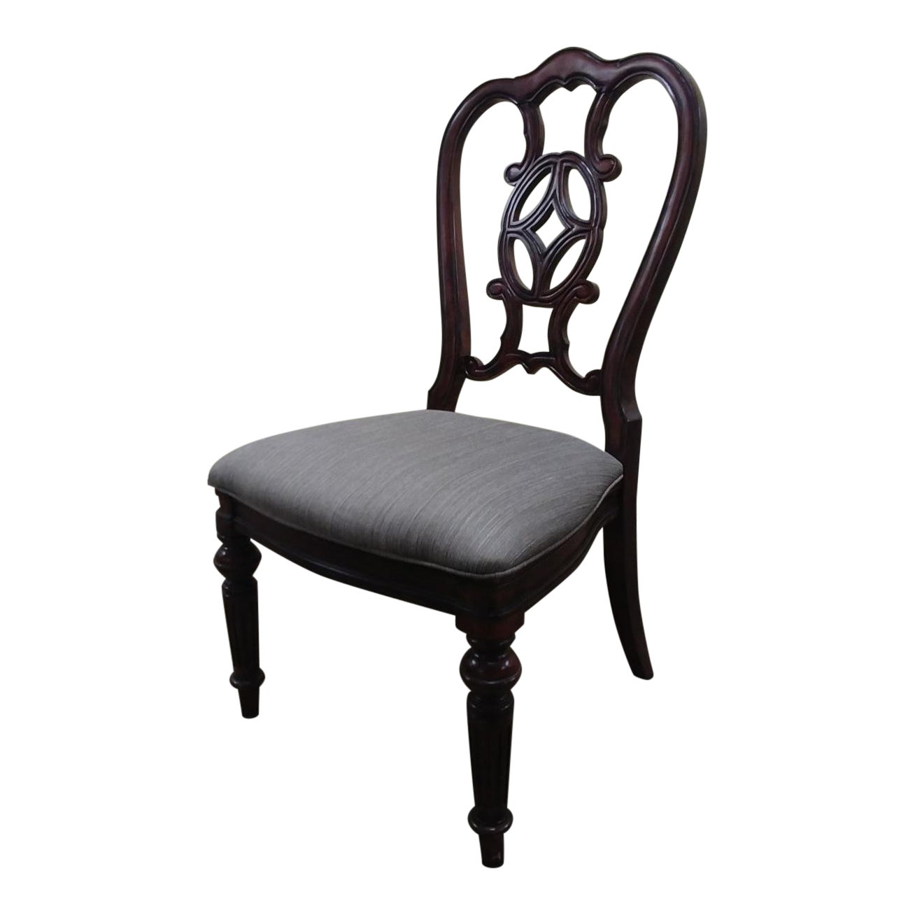 Modern Thomasville Furniture Fredericksburg Whiskey Mahogany Dining Side Chair Chairish