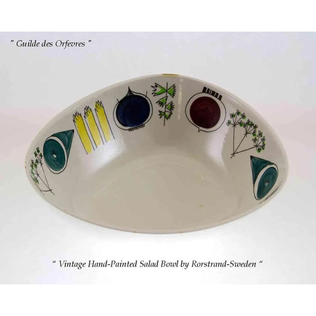 Ref. # Rorst 1014 A Charming Rörstrand 14 Pieces Set Sweden Picknick Salad Bowl and Dinner Plates The Composition of the...