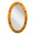 Swedish Modern, Oval Wall Mirror, Pine, Sweden, 1970s For Sale
