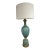 Mid 20th Century Monumental Barovier & Toso Aqua With Gold Inclusions Murano Table Lamp For Sale