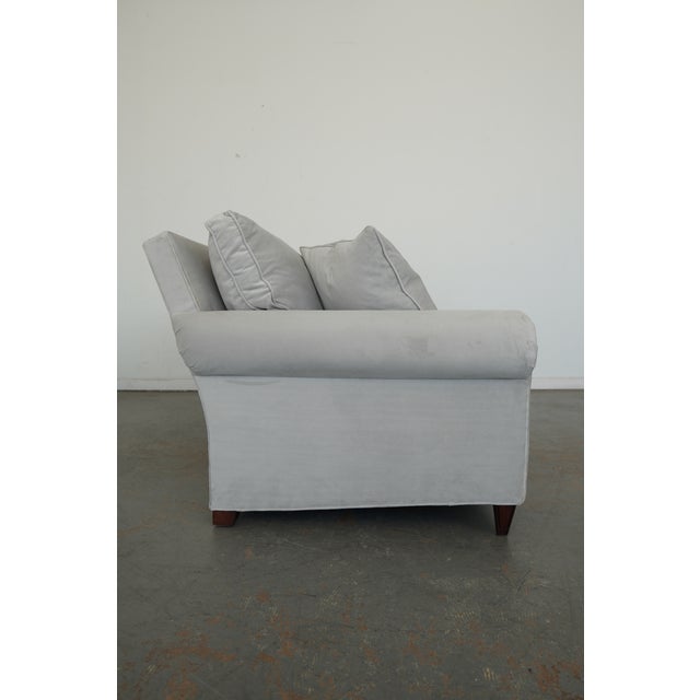 2010s Ralph Lauren Home Velvet Roll Arm Sofa For Sale - Image 5 of 13