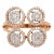 Not Yet Made - Made To Order Victorian Era Cluster Diamond 18k Rose Gold Ring Size 4 For Sale - Image 5 of 10