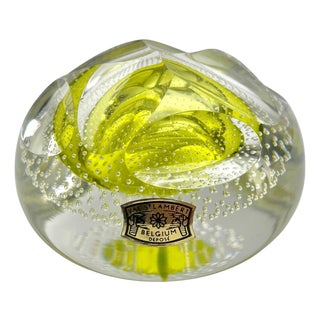 Paperweight with Label Nail Crystal by Val Saint Lambert, 1950 For Sale