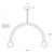Regina Andrew Happy Steel Pendant, Large, Polished Nickel For Sale In Detroit - Image 6 of 7