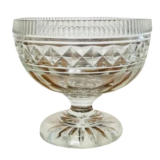 Victorian Cut Glass Bowl, 1880 For Sale