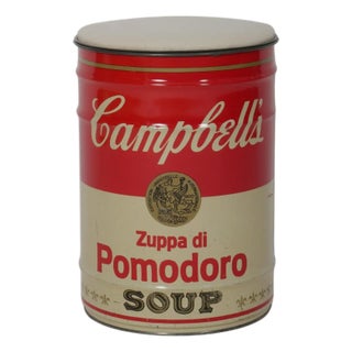 Warhol Campbell's Soup Can Stool by Dino Gavina for Studio Simon, Italy, 1971 For Sale