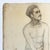A French academic life study of a seated male figure, executed in charcoal on woven cream toned paper. The sheet remains...