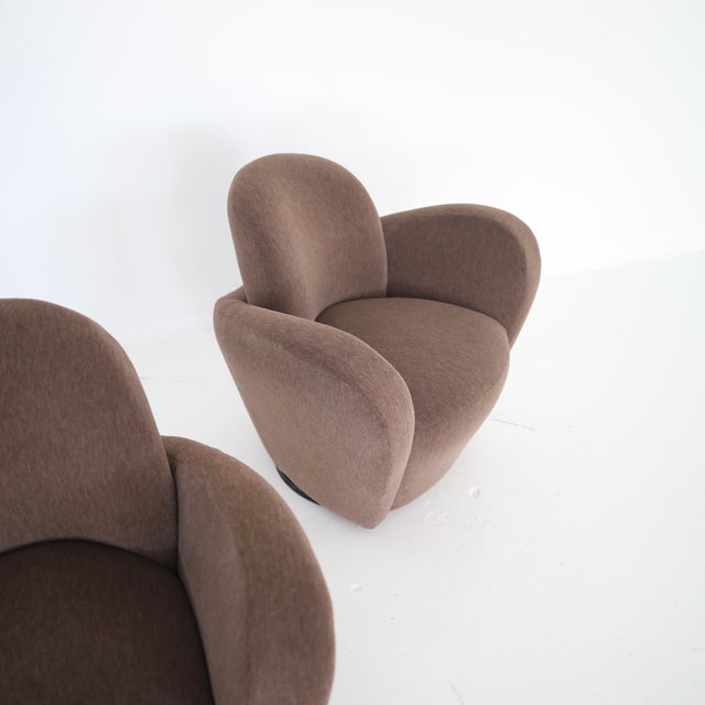 Postmodern Michael Wolk “Miami” Chairs in 100% Alpaca, a Pair For Sale - Image 3 of 5