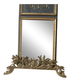 French Vintage Large Architectural Gilt Pediment Overdoor