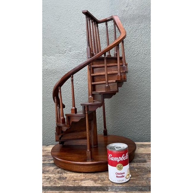Vintage Spiral Staircase Model For Sale - Image 4 of 12