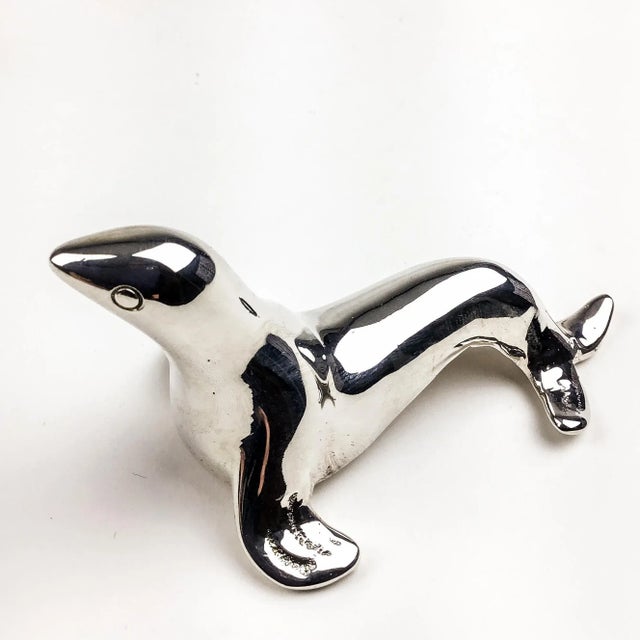 Silver Plate Animalia Seal Figurine Spoon-Rest Ring Holder For Sale - Image 12 of 12