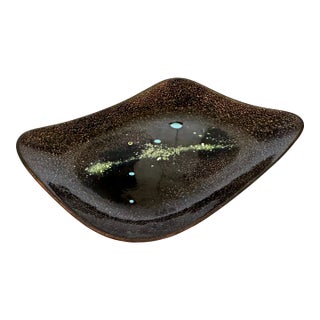 Win Ng Enameled Copper Plate Vie De Poche 1960s Space Age Mid Century Modern For Sale