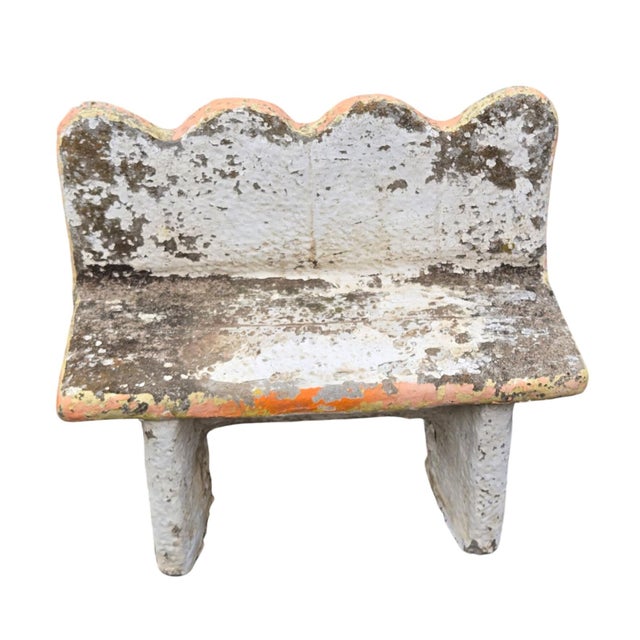 Anthropomorphic Frogs Bench Cement Sculpture Vintage Yard Art Statue Concrete For Sale - Image 12 of 18