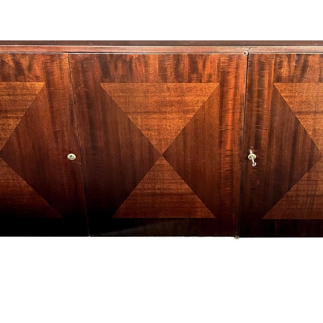 1950s John Stuart Mid-Century Three-Door Mahogany Cabinet/Sideboard/Credenza For Sale - Image 5 of 6