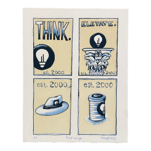 2000 Think Elevate Beginning Lithograph by Mercury Roberts