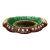 Vintage Majolica Style Bread Plate / Dish - "Bread Is the Staff of Life" / Wheat & Basketweave Motif For Sale