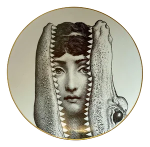 Fornasetti Tema E Variazioni Porcelain Plate Motiv 24