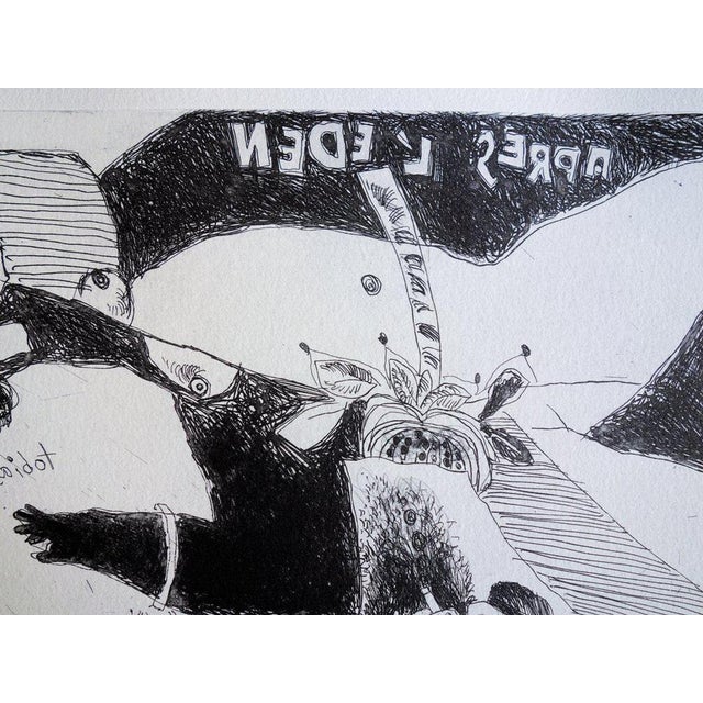 Théo Tobiasse, After Eden, Original Etching For Sale - Image 4 of 9
