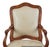 Mid 20th Century 18th C Style Italian Rococo Walnut Armchair W Leather Upholstery For Sale - Image 5 of 5