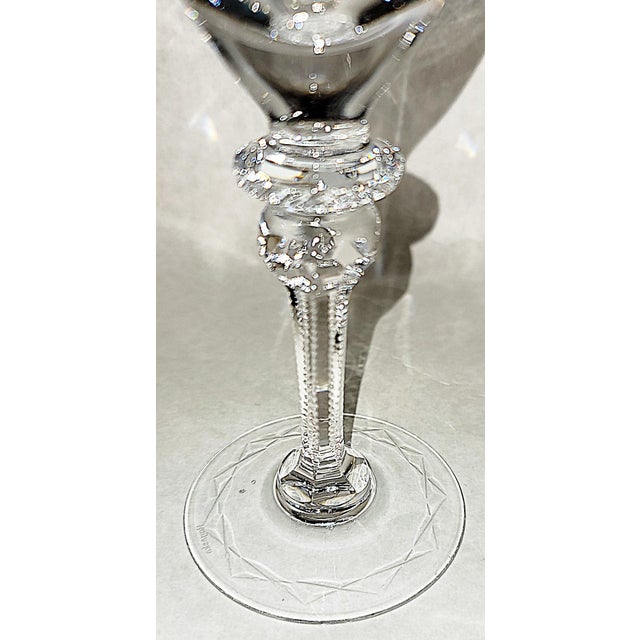 1980s Rogaska Champagne Crystal Flutes- Set of 6 For Sale - Image 4 of 9