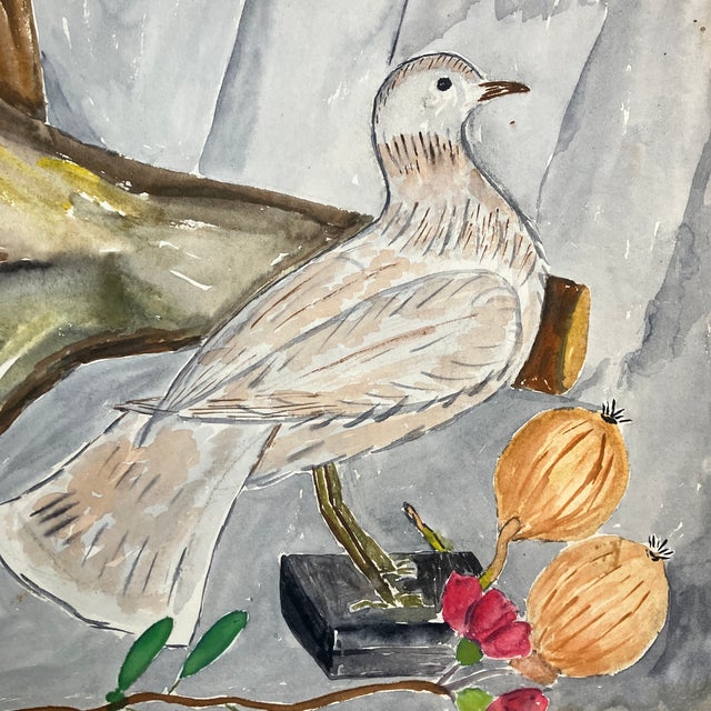 Original 15 x 18 watercolor on paper unsigned unframed