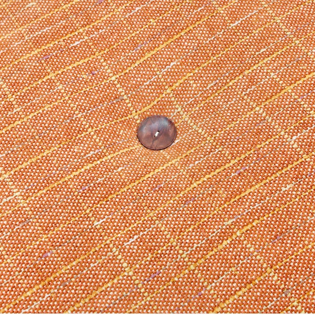 Orange 1960s Mid Century Astro Vanity Stool by G Plan in Teak, Attributed For Sale - Image 8 of 8