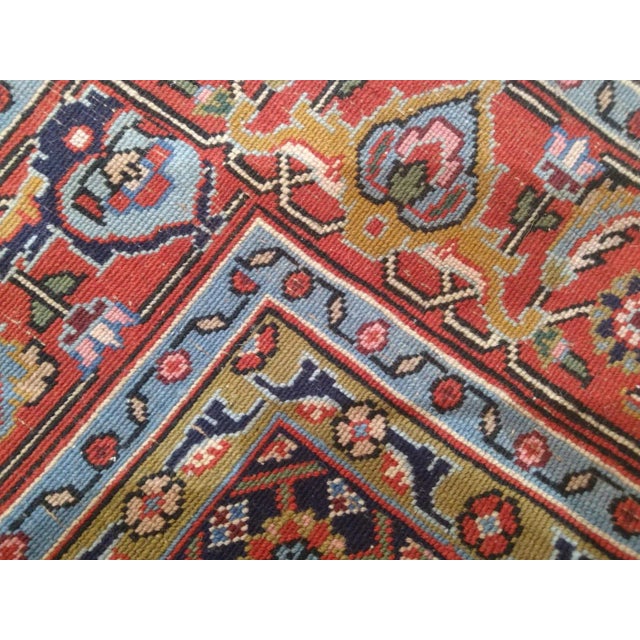 Textile 1970s Vintage Persian Bijar Rug For Sale - Image 7 of 9
