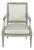 19th Century Louis XVI Painted Salon Armchair ~ Fauteuil For Sale