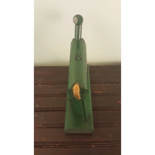 Folk Art 1960s Folk Art Office Green Wood Horse For Sale - Image 3 of 6