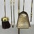 Vintage French Brass Fireplace Tools, Set of 5 For Sale - Image 3 of 12