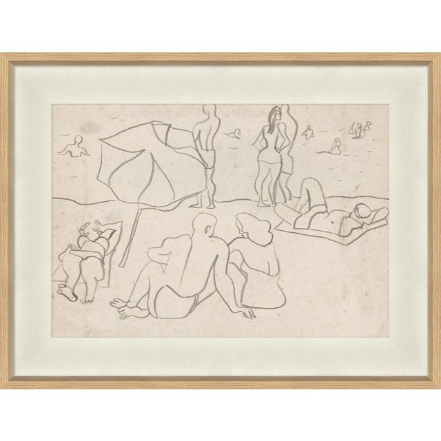 Figurative Carrier & Company for Soicher Marin 'Seaside II' Framed Figurative Print For Sale - Image 3 of 3