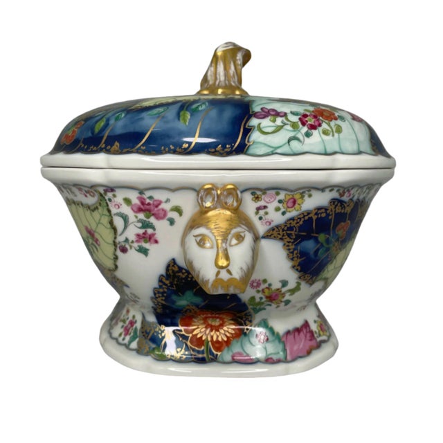 1980s 1980s Mottahedah Rectangular Tobacco Soup Tureen For Sale - Image 5 of 7
